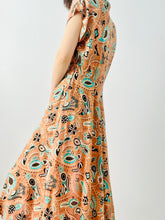 Load image into Gallery viewer, Vintage 1940s novelty print dress
