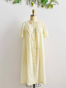 Vintage 1960s embroidered night gown lingerie dress