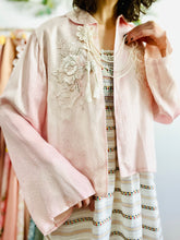 Load image into Gallery viewer, Vintage 1920s pink satin bed jacket
