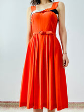 Load image into Gallery viewer, Vintage 1940s colorblock dress
