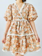 Load image into Gallery viewer, Pastel daisy floral embroidered dress
