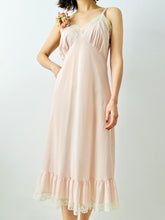 Load image into Gallery viewer, Vintage pastel pink lingerie slip
