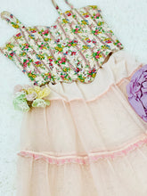 Load image into Gallery viewer, Vintage Floral Corset Top w Clear Buttons
