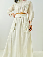 Load image into Gallery viewer, 1910s Edwardian cotton skirt with pockets

