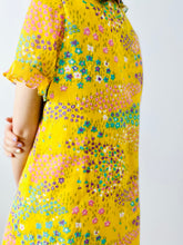 Load image into Gallery viewer, Vintage 1960s yellow floral dress
