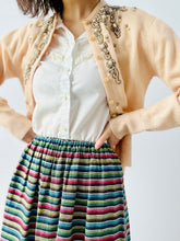 Load image into Gallery viewer, Vintage 1940s beaded cashmere cardigan
