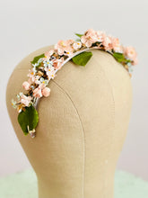 Load image into Gallery viewer, Vintage pastel pink millinery headband
