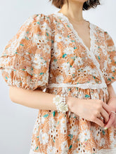 Load image into Gallery viewer, Pastel daisy floral embroidered dress
