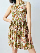 Load image into Gallery viewer, Safari floral print rayon mini dress

