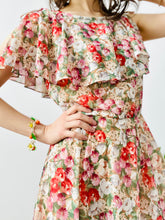 Load image into Gallery viewer, Vintage daisy blossom floral dress
