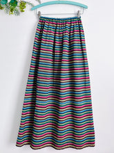Load image into Gallery viewer, Vintage rainbow colors maxi skirt
