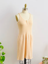 Load image into Gallery viewer, 1920s peach color wool slip dress on mannequin
