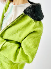 Load image into Gallery viewer, Vintage forest green wool jacket

