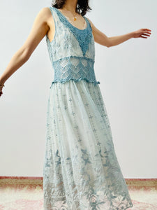 Vintage 1920s style lace dress