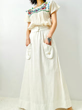 Load image into Gallery viewer, 1910s Edwardian cotton skirt with pockets
