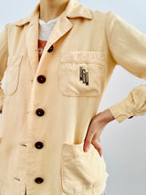 Load image into Gallery viewer, Vintage 1940s monogrammed jacket apricot color blouse
