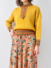 Load image into Gallery viewer, Vintage 1970s mustard color sweater

