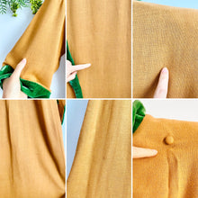 Load image into Gallery viewer, Vintage 1940s asymmetric velvet embellished dress
