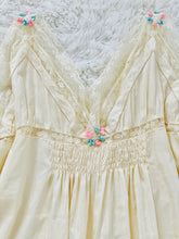 Load image into Gallery viewer, Antique 1910s Edwardian Lace Camisole w Pastel Ribbon Flowers
