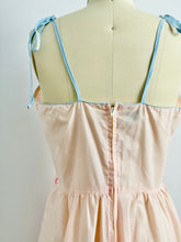 Load image into Gallery viewer, Vintage 1950s pastel pink cotton dress with embroidery
