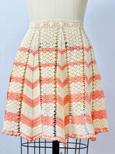 Load image into Gallery viewer, Vintage 1930s crochet lace cape/apron pastel colors
