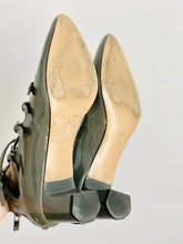 Load image into Gallery viewer, Vintage Calvin Klein Grey Color Strappy Heels Leather Shoes
