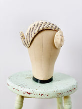 Load image into Gallery viewer, Vintage 1950s &quot;G Howard Hodge&quot; beaded rhinestone fascinator
