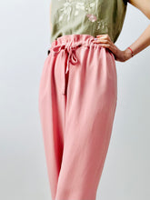 Load image into Gallery viewer, Pastel pink high waisted straigh leg pants
