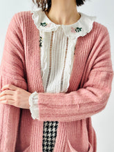 Load image into Gallery viewer, Raspberry pink duster cardigan

