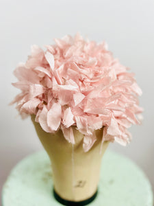 Vintage 1940s pastel pink petals millinery hat