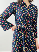 Load image into Gallery viewer, Vintage 1940s floral rayon dress
