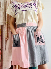 Load image into Gallery viewer, Vintage 1930s pastel embroidered poodle apron
