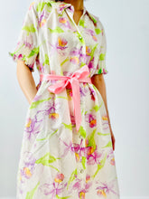 Load image into Gallery viewer, Vintage 1960s pastel floral lingerie dress
