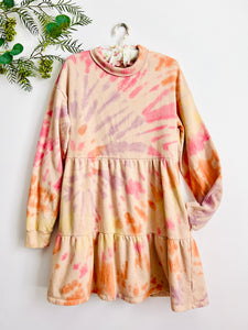 Pastel color midi cotton dress