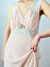Load image into Gallery viewer, Vintage 1930s pink rayon lingerie dress
