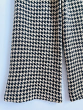 Load image into Gallery viewer, Vintage houndstooth high waisted wide leg pants
