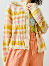 Load image into Gallery viewer, Pastel stripes cardigan/sweater
