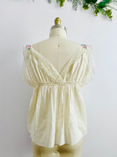 Load image into Gallery viewer, Antique 1910s Edwardian Lace Camisole w Pastel Ribbon Flowers
