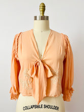 Load image into Gallery viewer, SOLD…Vintage 1930s silk bed jacket
