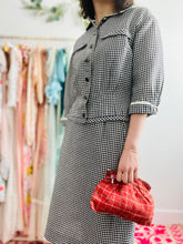 Load image into Gallery viewer, Vintage Nelly Don Houndstooth Dress Set
