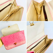 Load image into Gallery viewer, Vintage 1960s pink embossed leather purse
