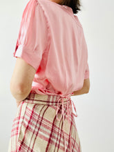 Load image into Gallery viewer, Vintage candy pink satin top
