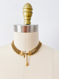 Vintage Monet chain statement necklace