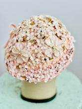 Load image into Gallery viewer, Vintage pastel pink millinery hat

