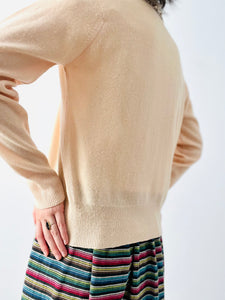 Vintage 1940s beaded cashmere cardigan