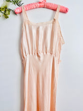 Load image into Gallery viewer, Reserved -Vintage 1930s pink satin lingerie dress
