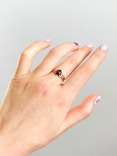 Load image into Gallery viewer, Antique 10k rose gold garnet ring victorian rose cut ring
