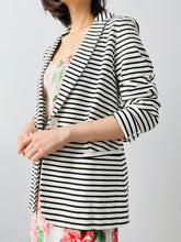 Load image into Gallery viewer, Parisian style striped blazer
