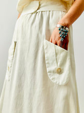 Load image into Gallery viewer, 1910s Edwardian cotton skirt with pockets
