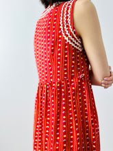 Load image into Gallery viewer, Vintage 1960s zig zag floral dress
